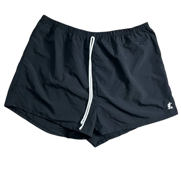 Disney Parks Elastic Waist Black Nylon Mickey Mouse Running Shorts Size 2XL - Picture 1 of 7